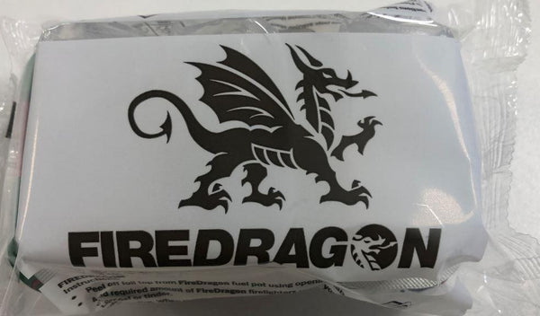 Fire Dragon Safer Solid Fuel Barbecue Firelighter - 12 Big Block Pouch - firedragon, firelighter, wood wool. FireDragon by FireFly Barbecue