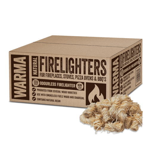 Warma Wood Wool ECO Firelighters – Extra Large Box - firelighter, wood wool, woodwool. Globaltic by FireFly Barbecue -