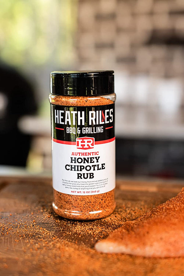 Heath Riles BBQ Honey Chipotle Rub - 453g (16 oz) - Heath Riles, Honey Chipotle, the bbq rub. Heath Riles by FireFly Barbecue