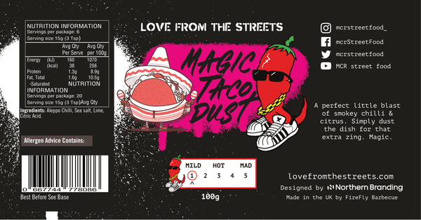 Magic Dust BBQ & street food - lfts, lfts seasonings, love from the streets. Love From The Streets by FireFly Barbecue