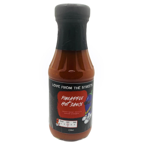 Pineapple & Chilli Hot Sauce - barbecue sauce, bbq sauce, bbq sauce re. Love From The Streets by FireFly Barbecue