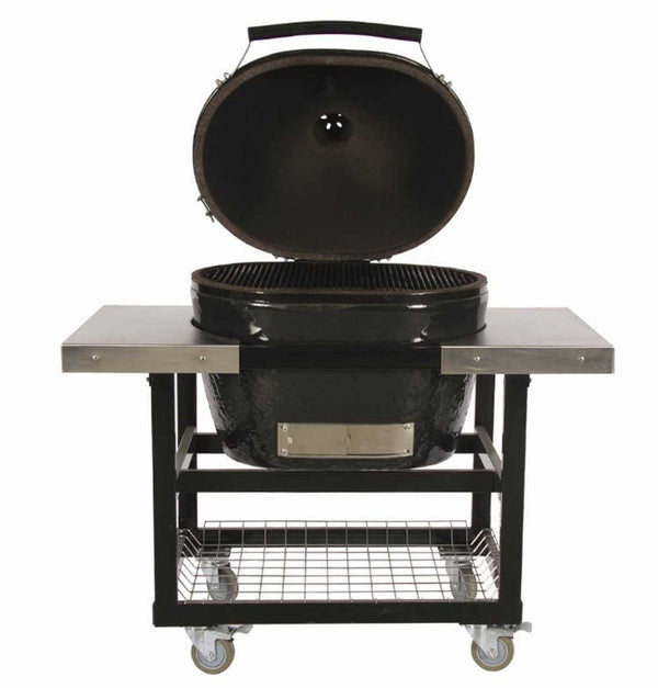 Primo Cart With Stainless Steel Side Shelves - bbq cart, cart, jr200. Primo Ceramic Grills by FireFly Barbecue