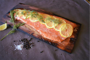 Cedar Planked Salmon with Lemon and Dill - FireFly Barbecue