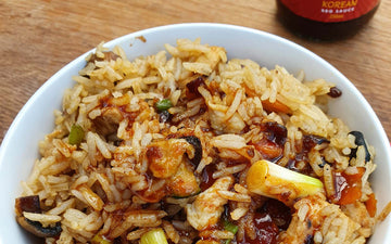 Chicken Fried Rice with Korean BBQ Sauce - FireFly Barbecue