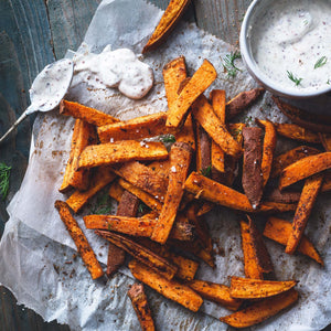 Ghost chilli hot Cajun Sweet potato wedges - FireFly Barbecue
