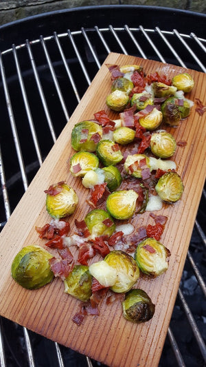 Oven Planked Sprouts - FireFly Barbecue