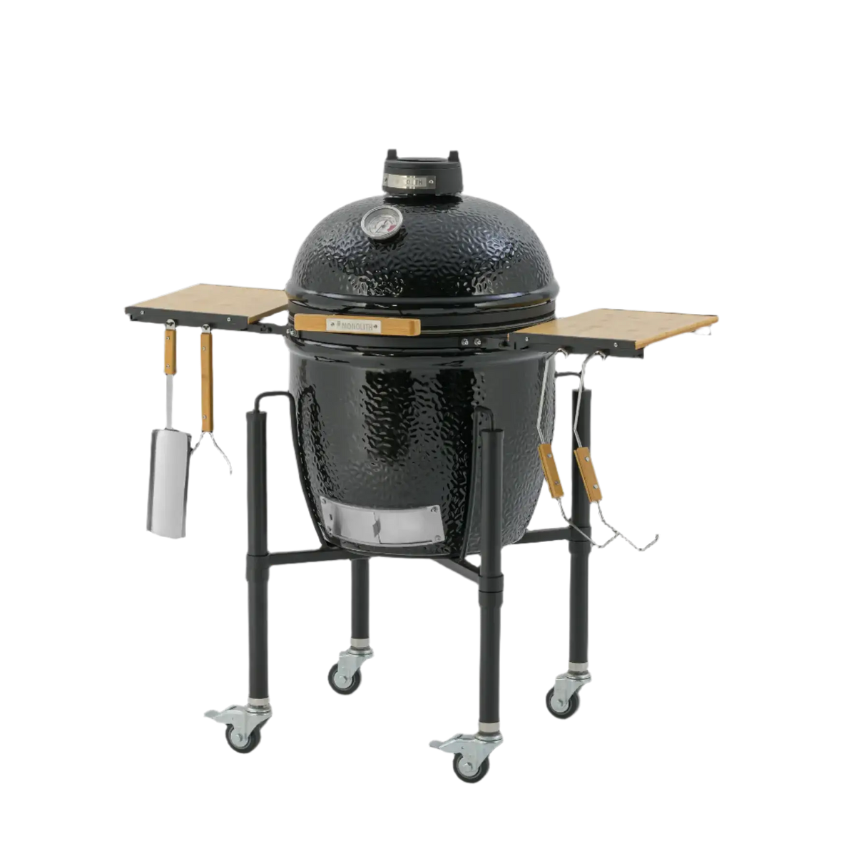 Closed Monolith ONE Kamado Grill with cart