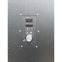 Control panel with temperature, time, and smoke control buttons