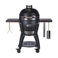 Monolith Avantgarde high-end outdoor grill with lid open