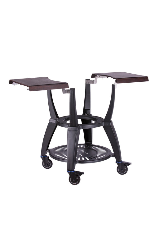 Close-up of side tables on Avantgarde LeChef grill upgrade with durable frame