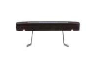 LED handle with integrated grill light and metal mounting brackets