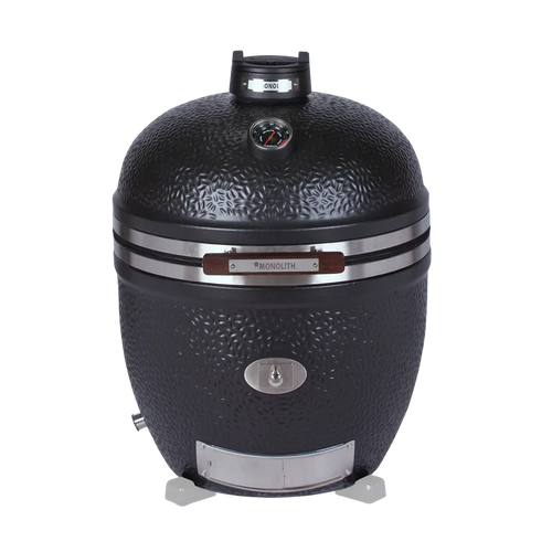 Avantgarde LeChef Monolith grill with textured black surface and digital thermometer