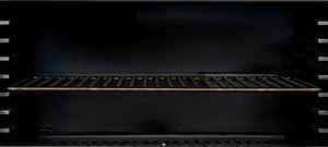 Interior view of Bertha X Charcoal Oven showing dual-level grill racks, ideal for efficient charcoal cooking and heat distribution.