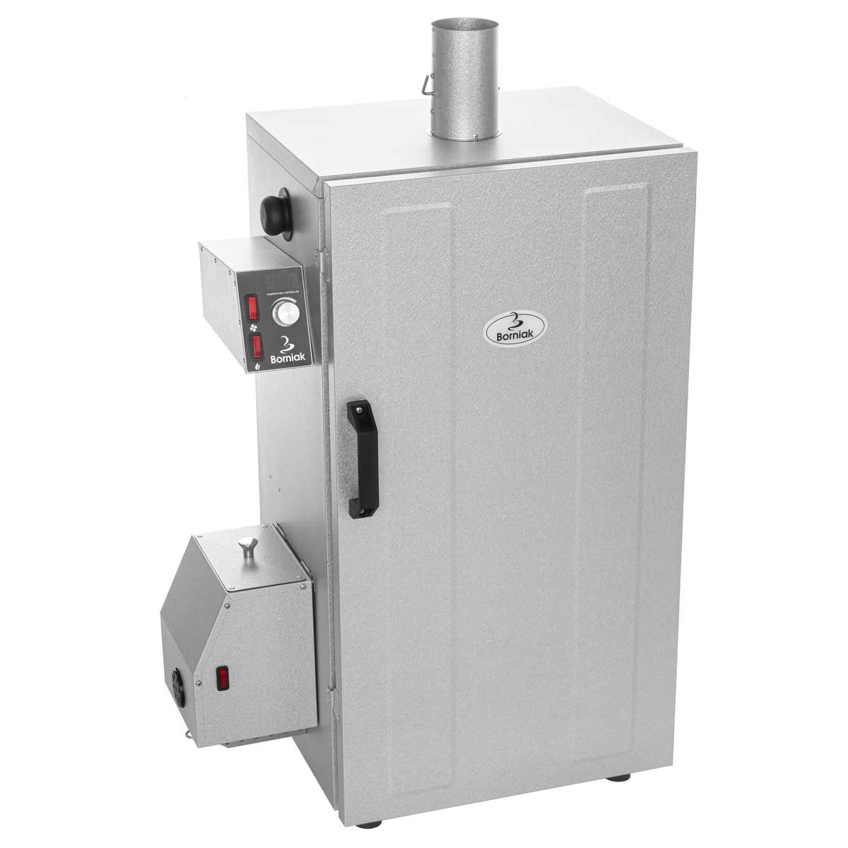 Stainless steel Borniak smoker with door handle
