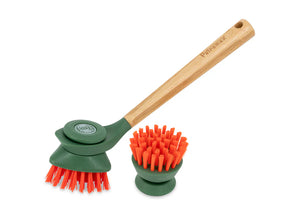 Petromax cast iron brush set for cookware cleaning