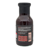 Cherry BBQ Sauce bottle back view with ingredients