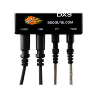 BBQ Guru DigiQ DX3 control unit with multiple sensor cables