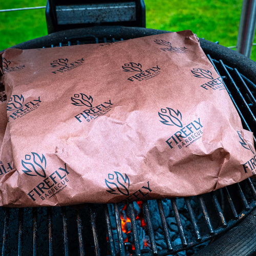 Pink butcher paper roll for BBQ