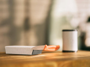 HORL 3 Cruise Knife Sharpener with 20° angle block and knife in background, emphasizing versatility for different blade types.