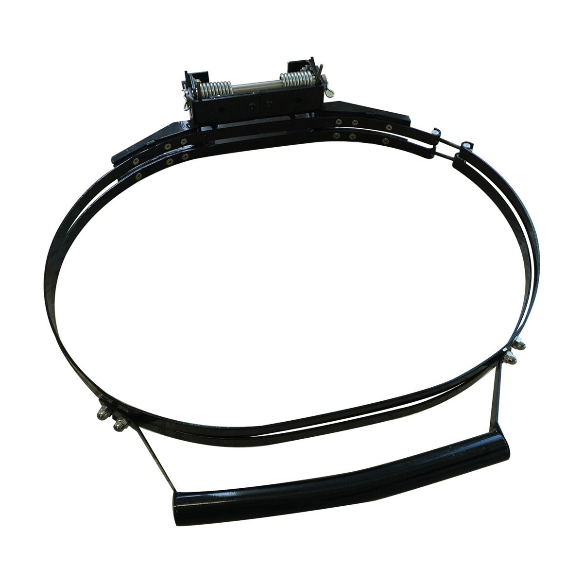 Black grill hinge kit with spring mechanism for Primo grills