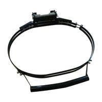 Primo grill hinge kit with black metal hinge and spring mechanism