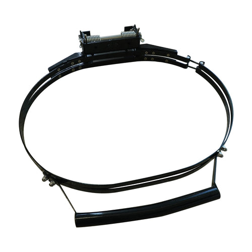 Primo grill hinge kit with black metal hinge and spring mechanism