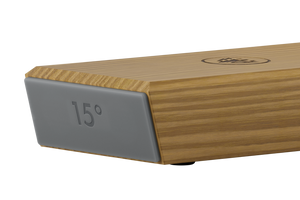 HORL 3 Oak Sharpener angle guide block with 15-degree angle marking.