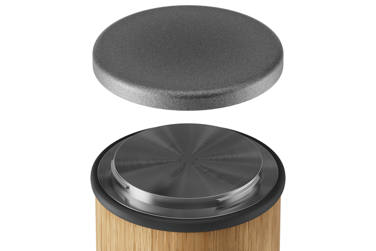 Exploded view of the HORL 3 Oak Sharpener showing detachable grinding disc.
