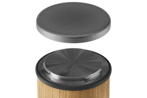 Exploded view of the HORL 3 Oak Sharpener showing detachable grinding disc.