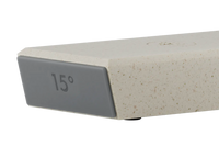 Close-up of HORL 3 Cruise Knife Sharpener's 15° angle block, ideal for fine-edged kitchen knives and precision sharpening.