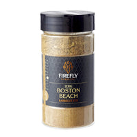 Boston Beach Jerk BBQ rub from the BBQ Herby Legend gift set, a sugar-free Caribbean-inspired spice mix in a shaker jar.