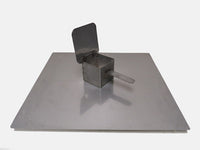 Metal smoker component for outdoor grill