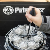 Using Petromax Lid Lifter to lift hot Dutch oven lid