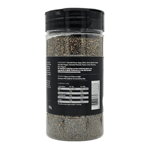Black Magic Charcoal Beef Rub in black pouch