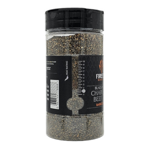 Black Magic Charcoal Beef Rub in black bag