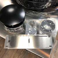 Primo grill with ceramic lid and replacement parts for airflow management