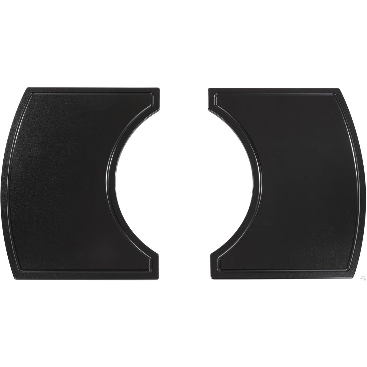 Primo Grill 2-Piece Island Top black plastic side shelves