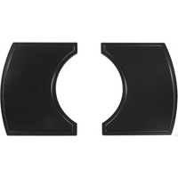 Primo Grill 2-Piece Island Top black plastic side shelves