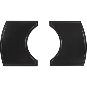 Primo Grill 2-Piece Island Top black plastic side shelves