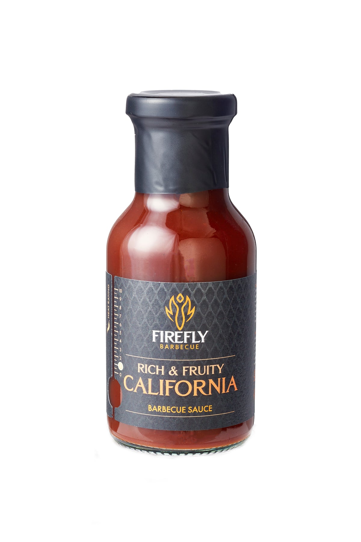 Firefly Barbecue Rich & Fruity California BBQ Sauce in the Ultimate BBQ Pack, blending sweet and tangy notes for gourmet grilling.