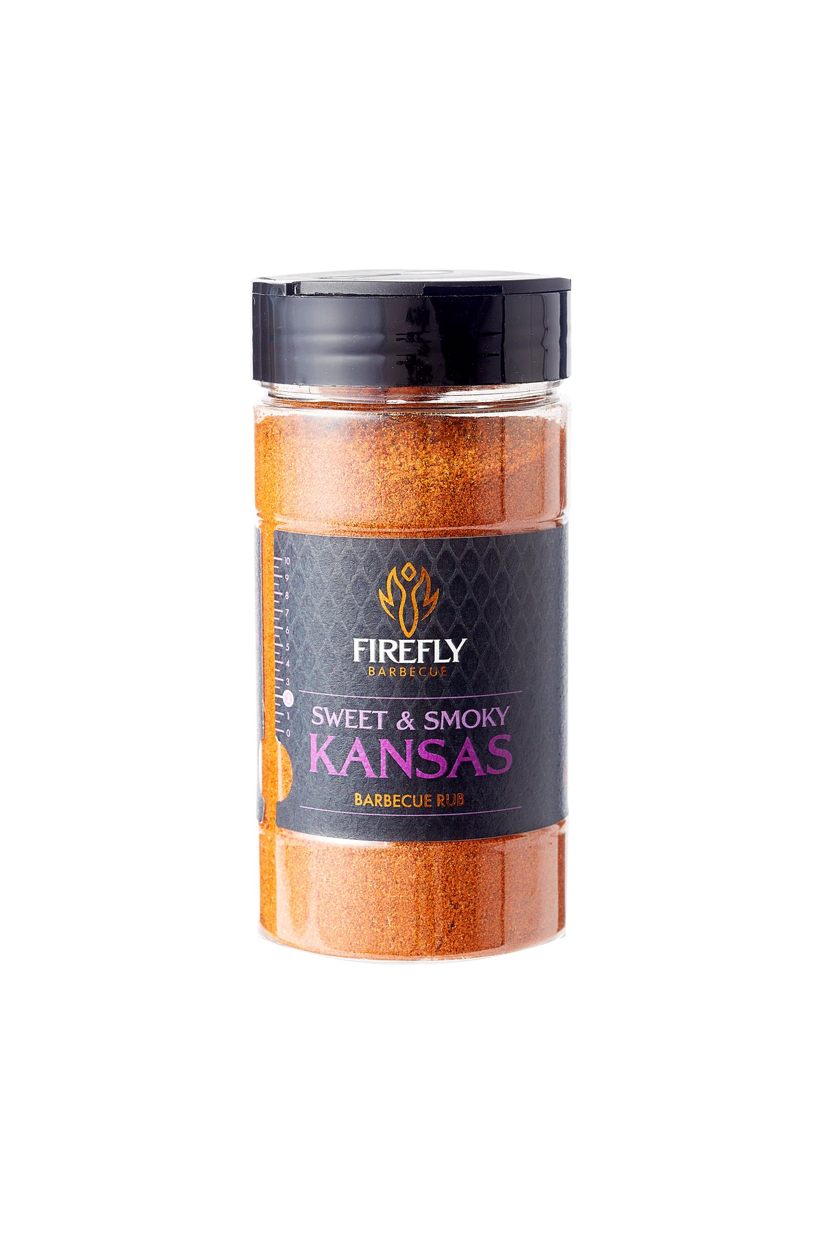 Firefly Barbecue Sweet & Smoky Kansas Rub included in the Ultimate BBQ Pack, perfect for enhancing meats with a balanced smoky flavor.