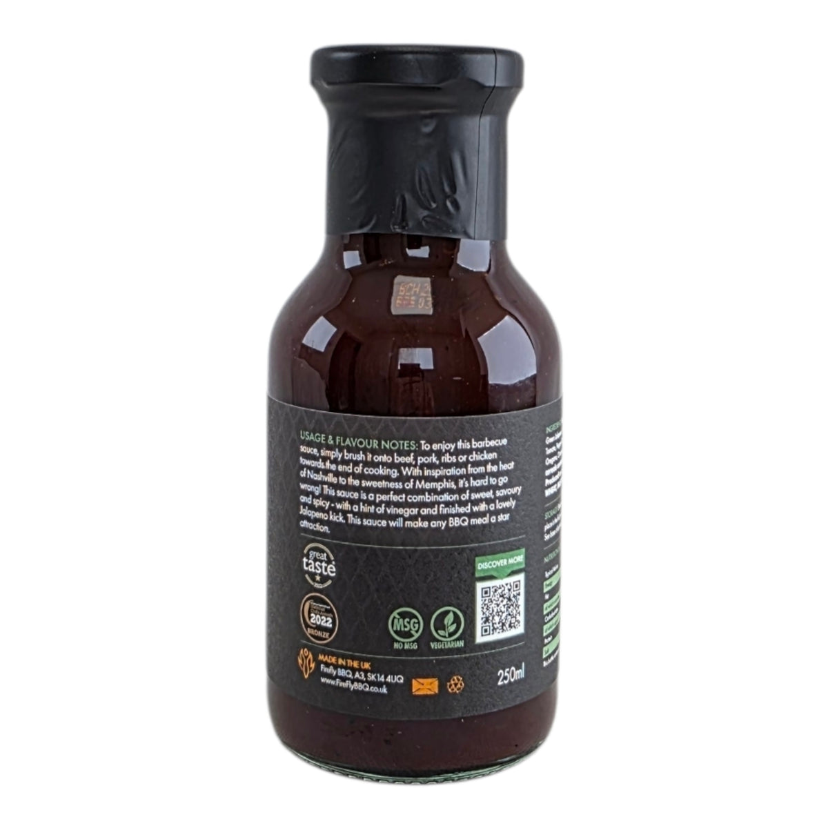 Detailed label of Tennessee Jalapeño BBQ Sauce