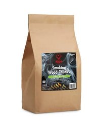 Apple Wood Chunks smoking wood in 8L bag for outdoor grilling