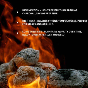 Birch Charcoal Briquettes 10kg for Clean Burning