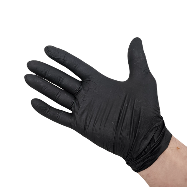 Premium Black Nitrile Gloves heavy duty