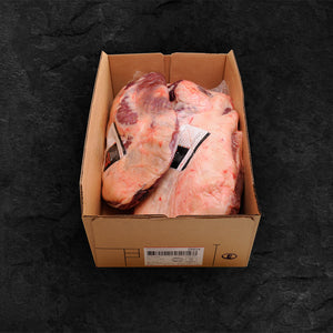 Bulk pack of Bindaree Brisket - Grain-Fed BBQ in a cardboard box, over 6kg of premium beef for food service or large gatherings.