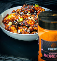 Spicy Korean BBQ chicken with sesame seeds