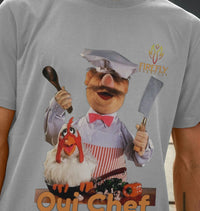 Men's Swedish Chef T-shirt with chef character and logo