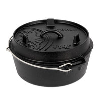 Petromax 3.5L cast iron Dutch oven with lid and handle for outdoor cooking