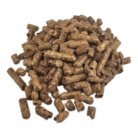 Fruit wood BBQ pellets pile